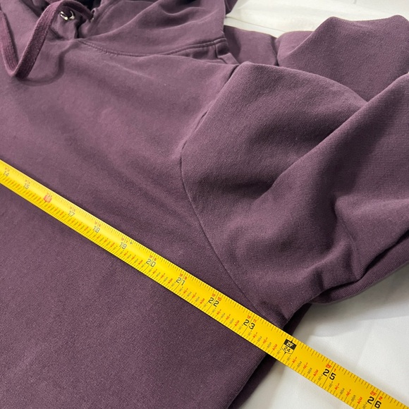 Universal Standard Sweatshirt Dress - M (2X) - dark purple french terry hooded - Picture 15 of 16
